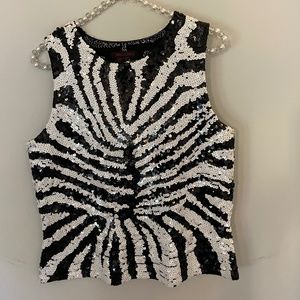 Simon Chang Sequin Top